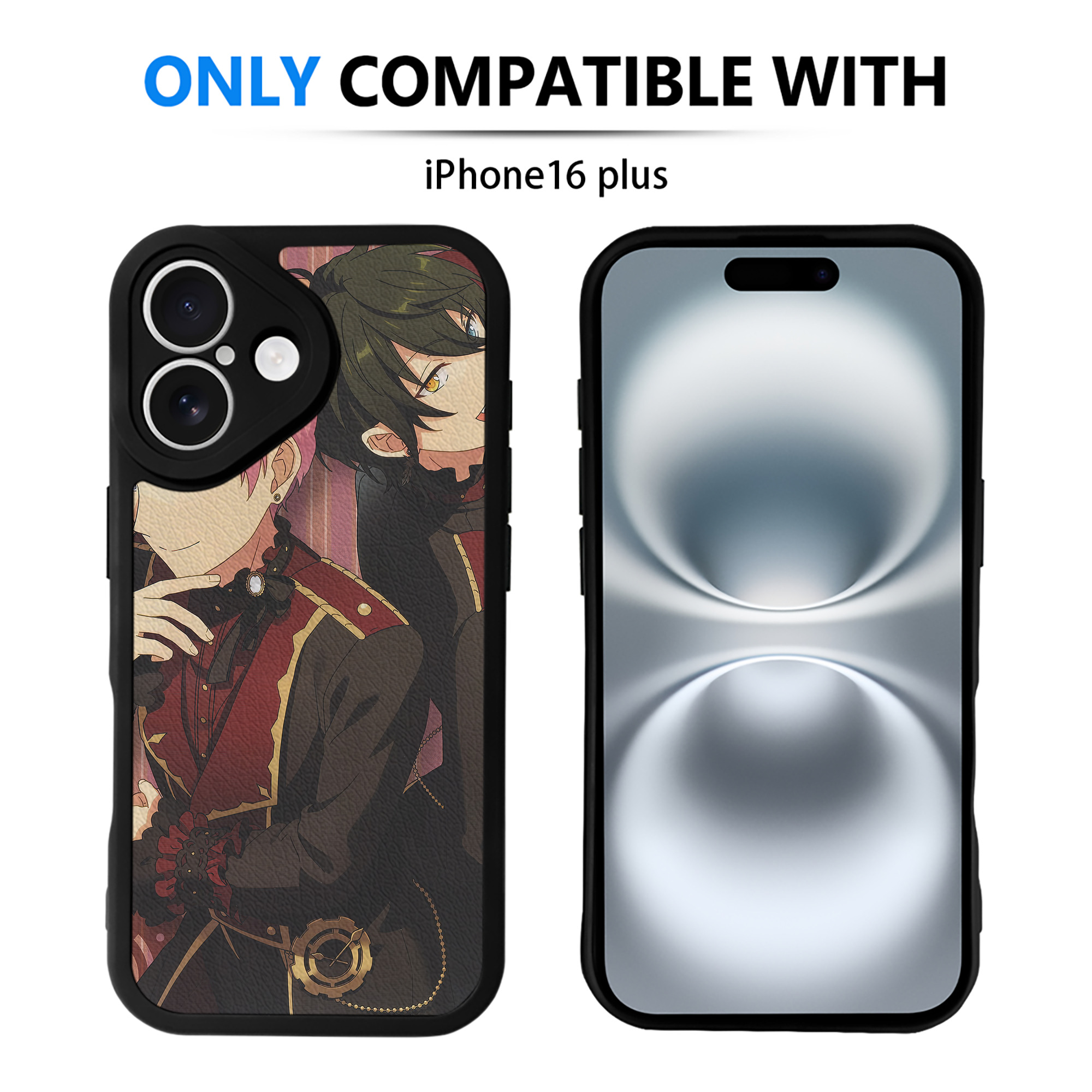 （画像用） あんさんぶるスターズ! Ensemble Stars 【iPhone 16シリーズ対応】シリコンスマホケース（レザー調） 材質：シリコン